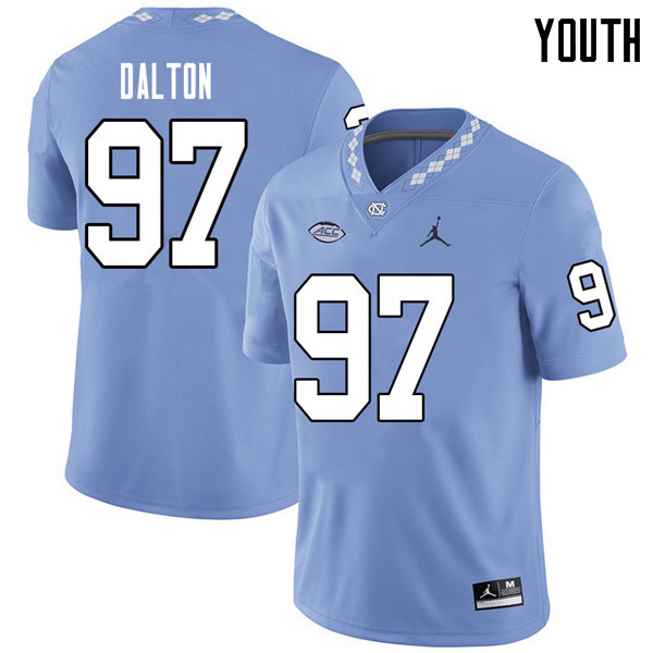 Jordan Brand Youth #97 Jalen Dalton North Carolina Tar Heels College Football Jerseys Sale-Carolina